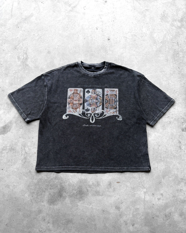 FACE CARD WAFFLE TEE
