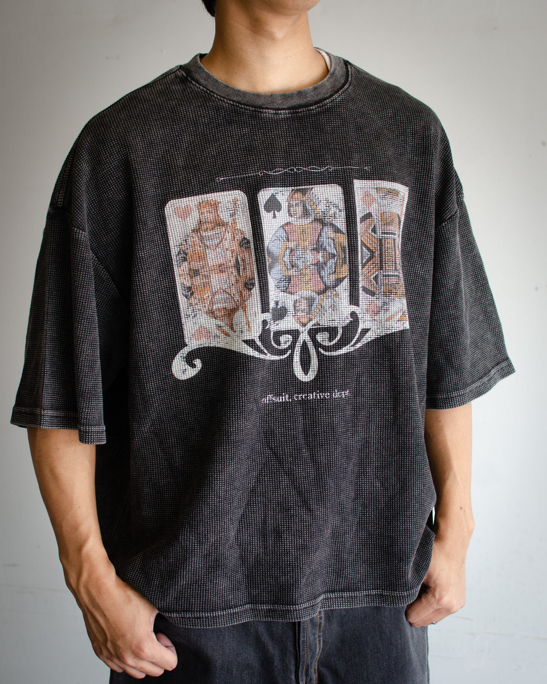 FACE CARD WAFFLE TEE