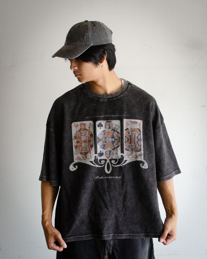 FACE CARD WAFFLE TEE